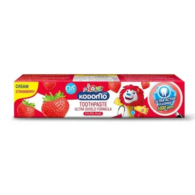 Kodomo Toothpaste Ultra Shield Xylitol Plus Strawberry Flavor Cream 40G (0.5 years+)