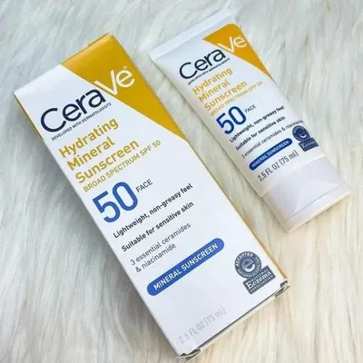 CeraVe Hydrating Mineral Sunscreen SPF 50 75 ml (USA)