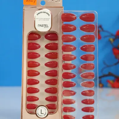 Pastel Beauty False Nails Matte Cherry-24pcs