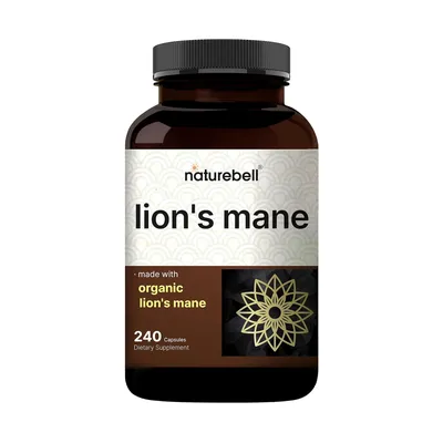 NatureBell Lion’s Mane 9000mg - 240 Capsules