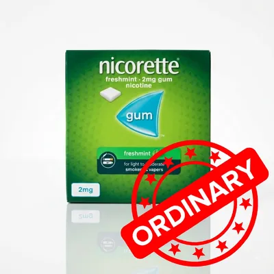 Nicorette freshmint 2mg Nicotine Gum For heavy Smokers & Vapers 210pcs