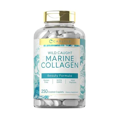 Carlyle Wild Caught Marine Collagen Beauty Formula - 250 Coated Caplets