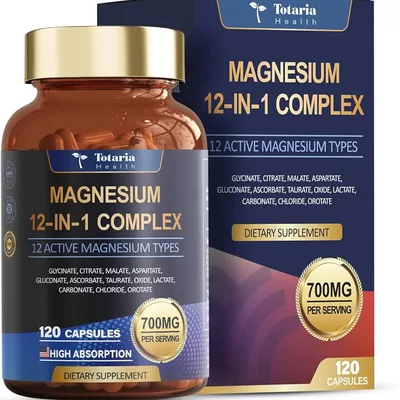 Totaria Health Magnesium 12 in 1 Complex 120 softgels