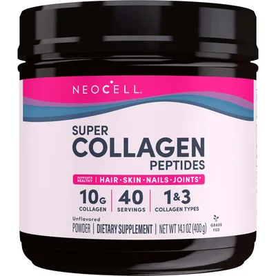 NeoCell Super Collagen Peptides Unflavored Powder Dietary Supplement, 400g
