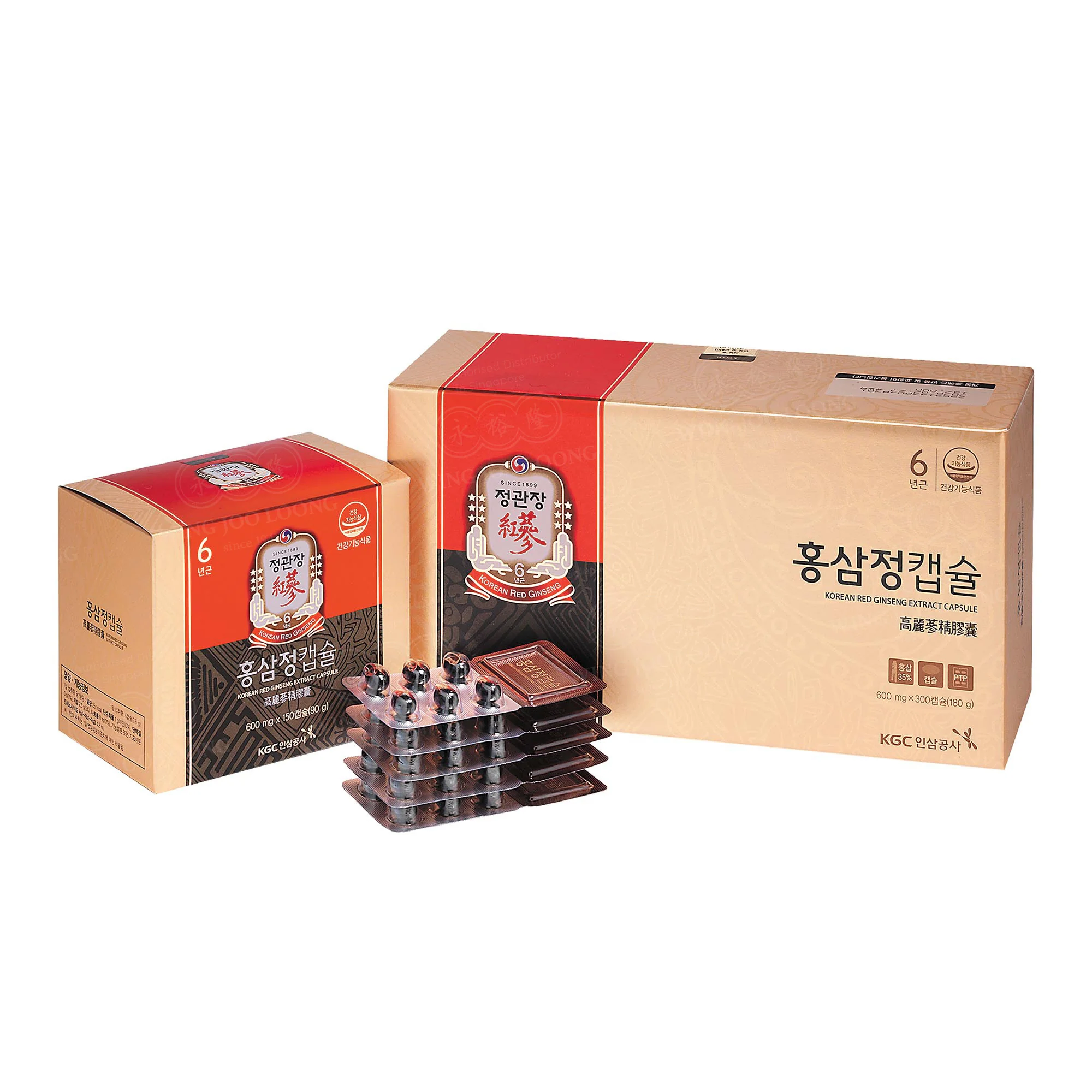 Jung Kwan Jang Korean Red Ginseng Extract Capsule 600mg * 300 (180g)