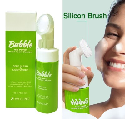3W CLINIC Mild Perfect Bubble Brush Foam Cleanser - 150ml