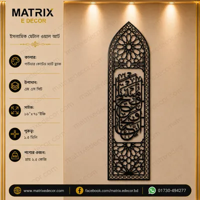 Surah Fatiha Minar Islamic Wall Art