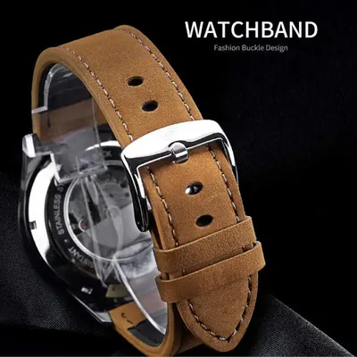 Genuine Leather Automatic Mechanical Watch 