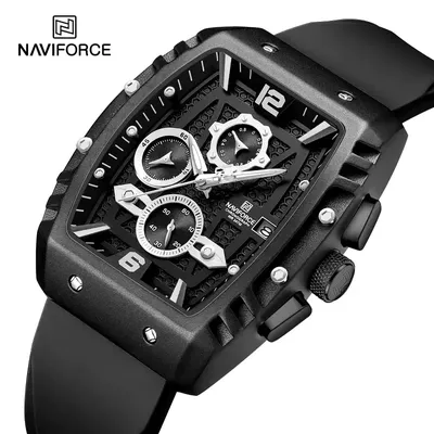 NAVIFORCE Luxury Chronograph Rubber Quartz 