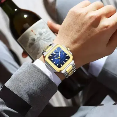 CHENXI Luxury Men's Square Quartz Watch