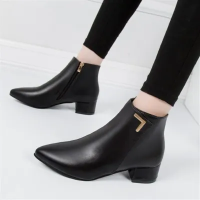  Women's Pointed Toe Ankle Boots