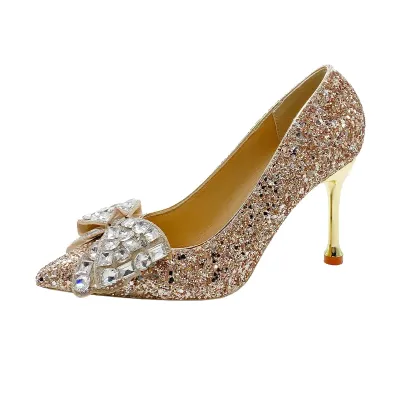 New Trendy High Quality PU Wedding Shoes