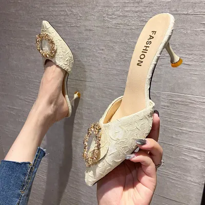 Women's French Rhinestone Heels