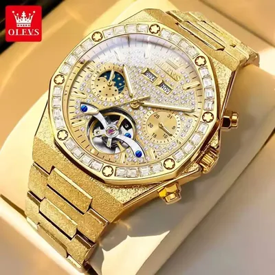 OLEVS Hollow Tourbillon Automatic Mechanical Luxury Watch