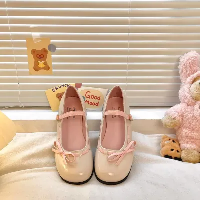 New Thick-Soled Bow Shoes