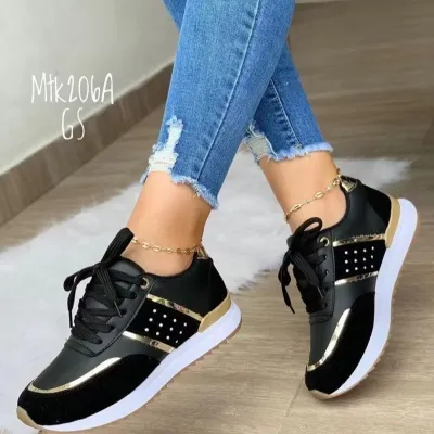 PU Walking Style Sneakers