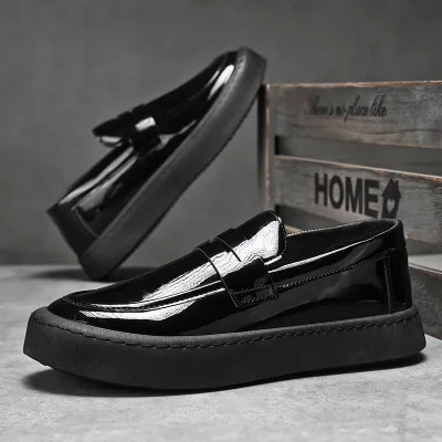 Mens Black Leather Shoes