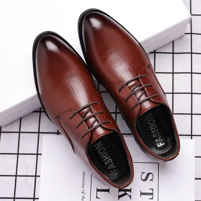 New Men's Designer Leather Dress Shoes 