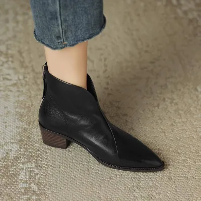 Women's Soft Leather Ankle Boots