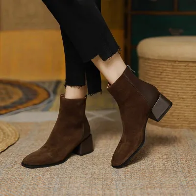 4.5cm High Heel Ankle Boots