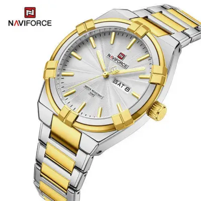 NAVIFORCE 9218 GW Golden Luxury Business Quartz