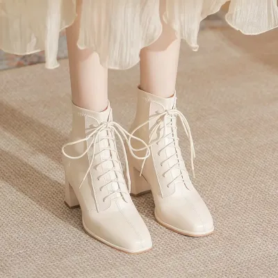 Winter New High Lace-up Boots