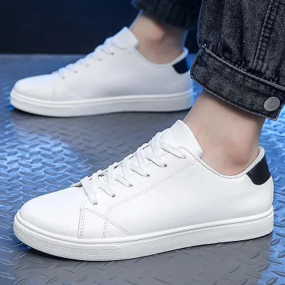Pure Solid Color Low Mens Casual Shoes