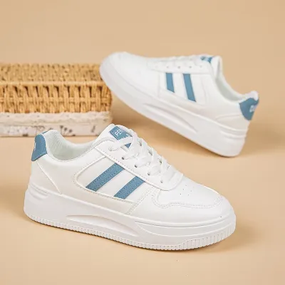 Trendy White Platform Sneakers 