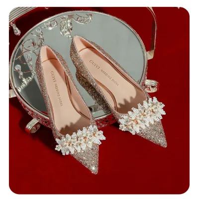 Women's Silver Wedding Shoes