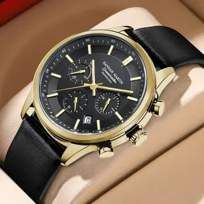 Hannah Martin Quartz Movement Business Watch for Men