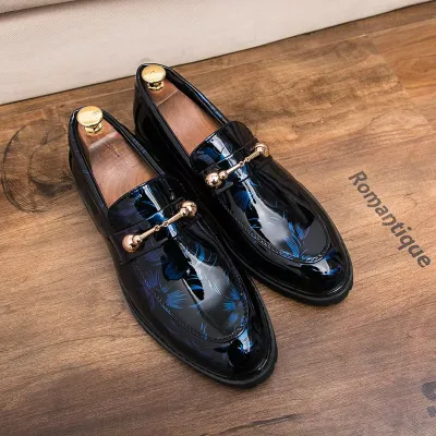 Men Round Head British Casual Shoes 