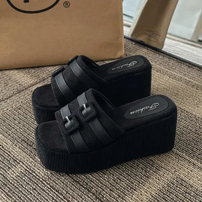 New Belt Buckle High Heel for Slippers