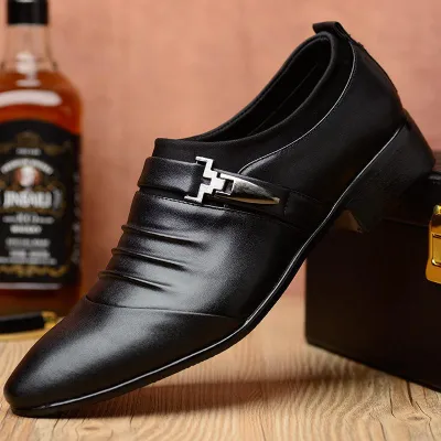 Mens Leather Shoes Breathable And Comfortable