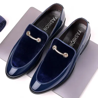 Men's Large Size Slip-On Dress Shoes