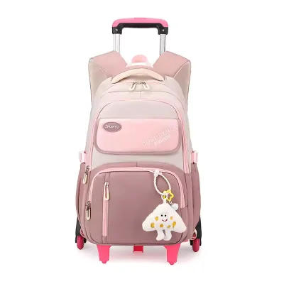 Cartoon Pattern Trolley School Backpack