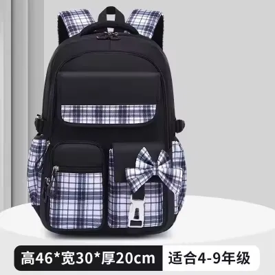 Cute Bow Cartoon Backpack Large