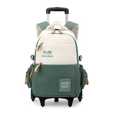 Unisex Polyester Trolley School Backpacks
