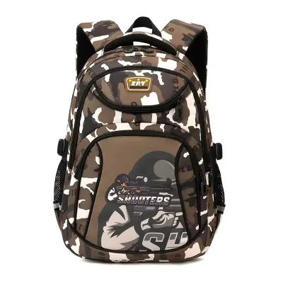 Camouflage Student Backpack Unisex