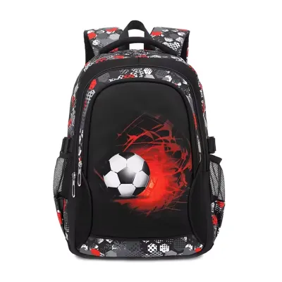  Durable Football Boy School Backpack 