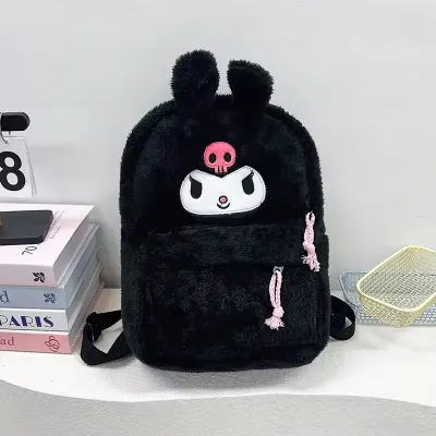 Unisex Plush Cartoon School Backpack 