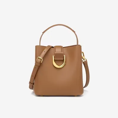 Ladies Luxury Leather Bucket Bag