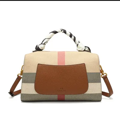 COCIO's  Luxe Plaid Pillow Bag