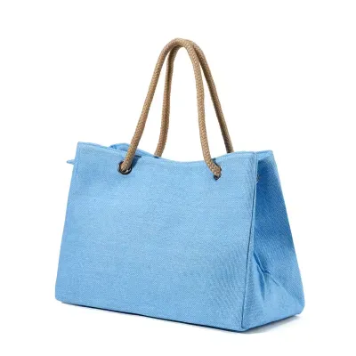  Solid Colour Casual Tote Bag 