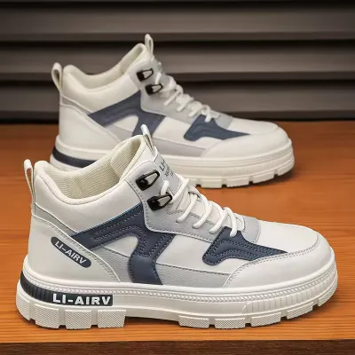  Men's New Breathable High Top Shoe