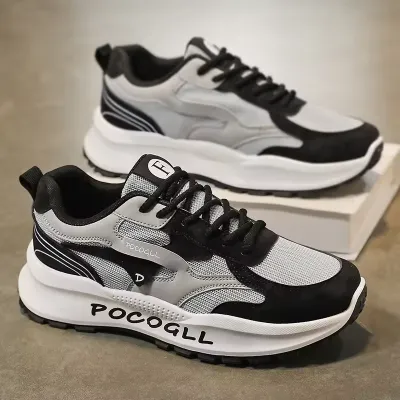  Lace-up Height-Increasing Style Shoe