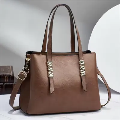 New Pure Color Fashionable Handbag