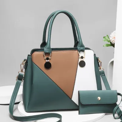  New Fashion Splice Color Women Handbags