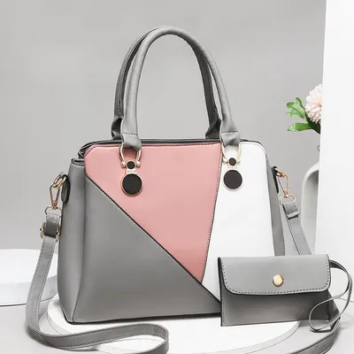  New Fashion Splice Color Women Handbags