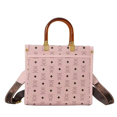 Women's Vintage Patterned Square Handbag