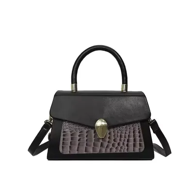 Crocodile-patterned Magnetic Bag